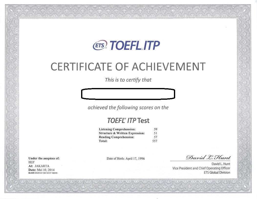 Toefl Persyaratan Pendaftaran S1 Kelas Internasional